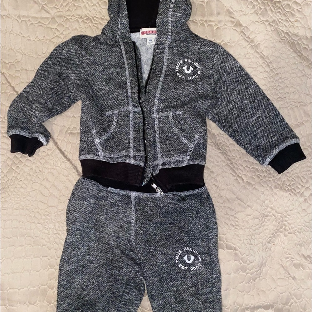 Children 18 m true religion jogging suit
